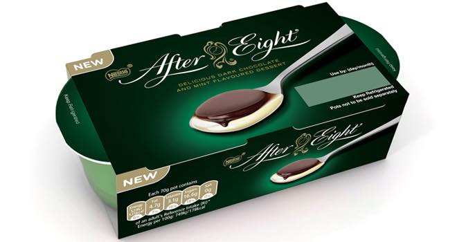Quality Street and After Eight dessert pots from Nestlé