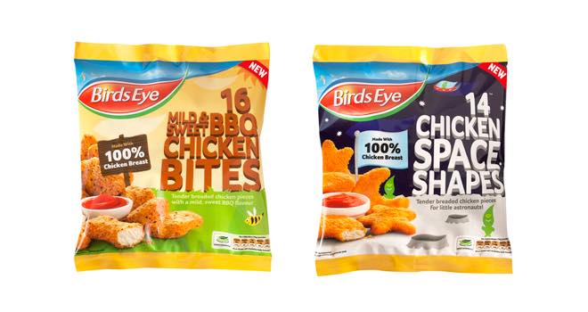 Chicken Space Shapes and BBQ Chicken Bites from Birds Eye