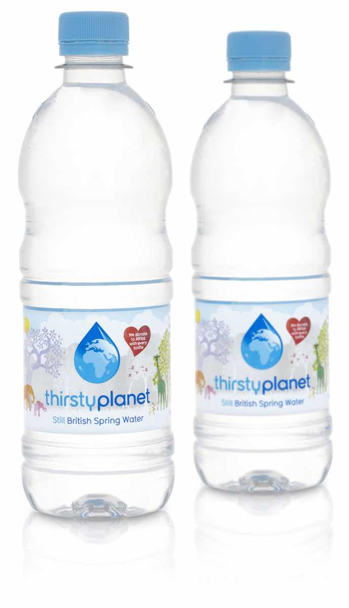 Charity water Thirsty Planet relaunch