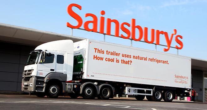 Sainsbury’s trials world’s first naturally refrigerated trailer