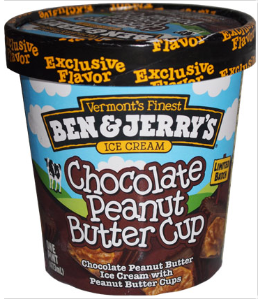 Ben & Jerry’s Chocolate Peanut Butter Cup ice cream