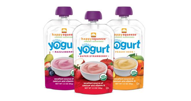 Happy Family’s Happy Squeeze Greek yogurt pouches