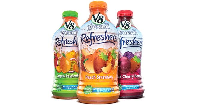 V8 V-Fusion Refreshers juice drink from Campbell Soup Company