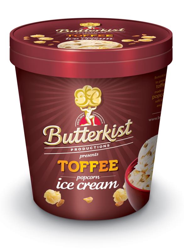 Fredericks' Butterkist Toffee Popcorn Ice Cream