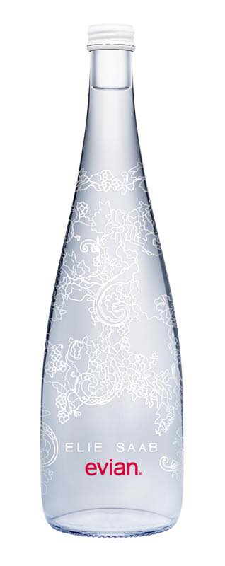 Evian launches limited edition bottle designed by Elie Saab