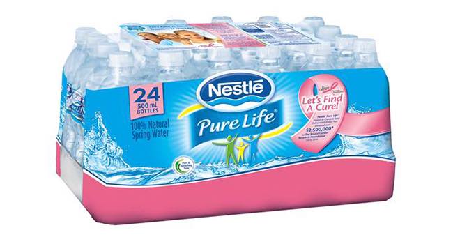 Nestlé Waters Canada donates to The Breast Cancer Research Foundation