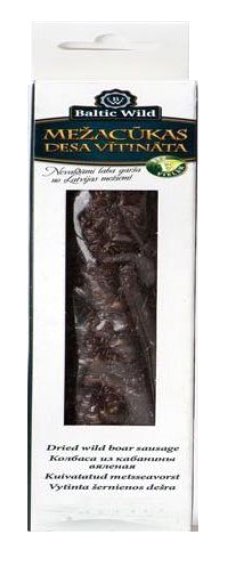 Dried wild boar sausage from Baltic Wild