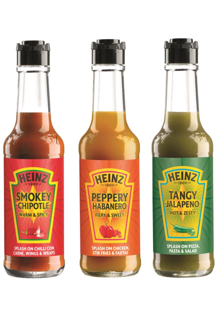 Heinz Hot Sauces undergo packaging redesign