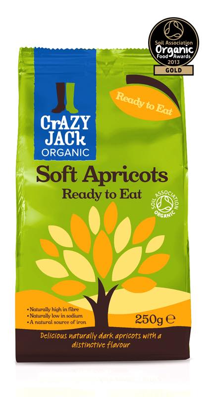 Crazy Jack Soft Apricots win Soil Association Food Award