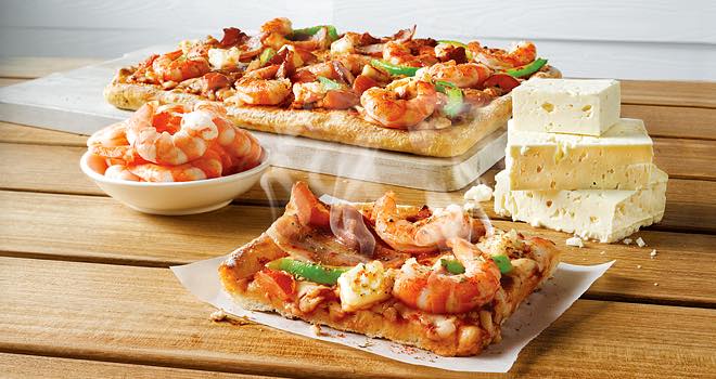Chef's Best Prawn and Feta Pizza by Domino's