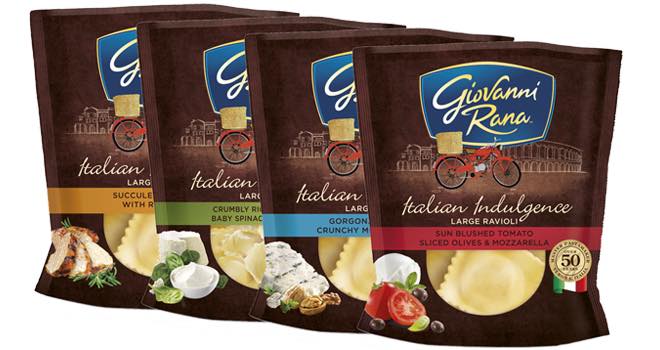 Giovanni Rana reveals new packaging and new pasta products