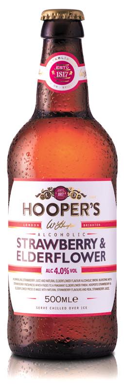 Hooper's Alcoholic Strawberry & Elderflower sparkling brew
