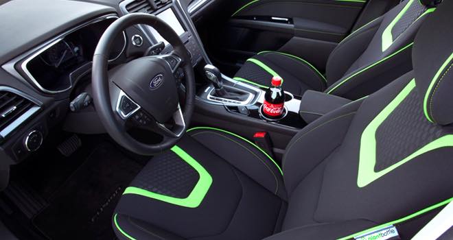 Coca-Cola and Ford unveil Ford Fusion Energi with PlantBottle interior