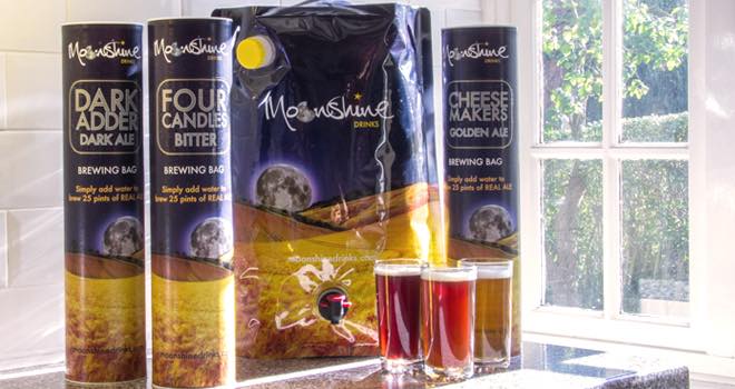 Moonshine Drinks real ale brewing bag