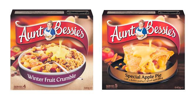 Aunt Bessie's Special Bramley Apple Pie and Winter Fruit Crumble