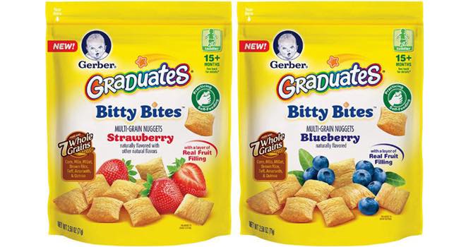 New options in the Gerber Graduates Lil' Entrees & Bitty Bites line-up