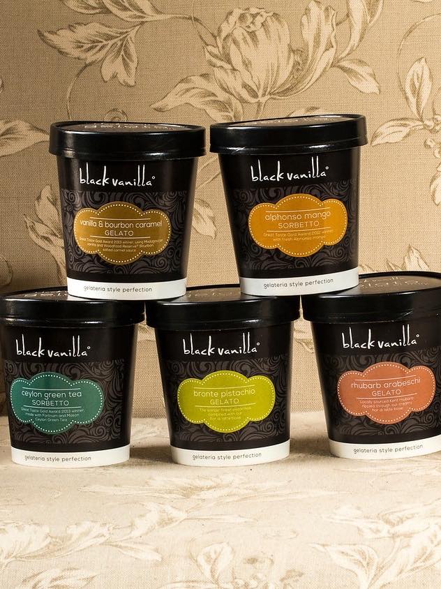 Black Vanilla launches gelato and sorbetto tubs for foodservice buyers