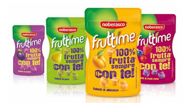 Noberasco releases Fruttime cubed fruit snacks