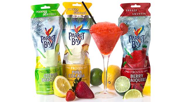 Freeze and Squeeze Parrot Bay Cocktails from Captain Morgan