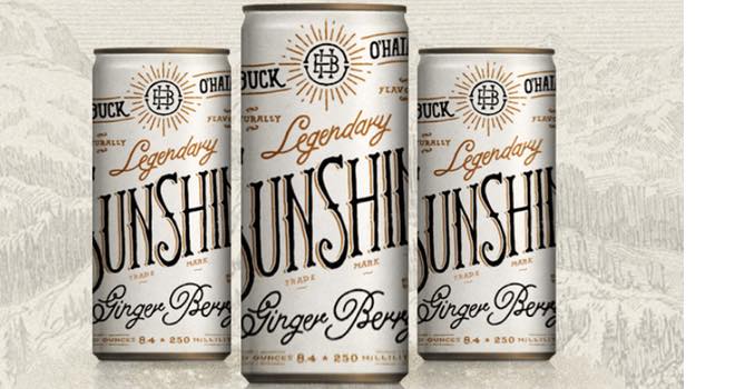 Buck O'Hairen's Legendary Sunshine Ginger Berry energy drink