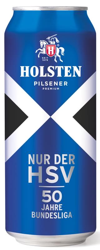 Limited edition Holsten can in Hamburger Sport-Verein colours