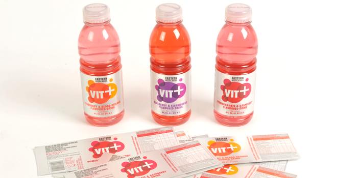 Systems Labelling creates label for Vit+ flavoured water range