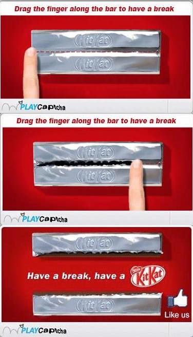 Kit Kat adopts PlayCaptcha technology by Future Ad Labs