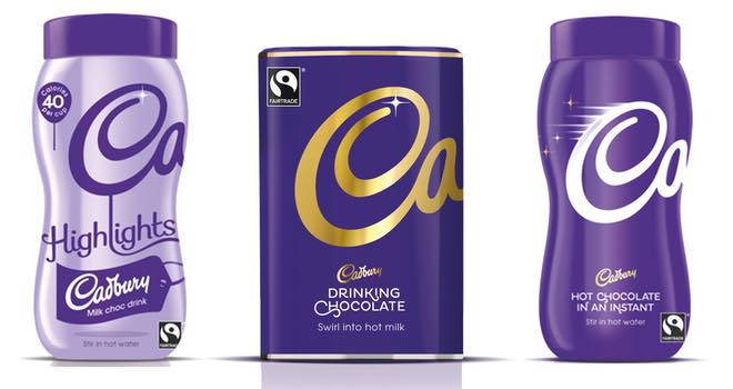 Cadbury unveils new packaging for hot chocolate drinks