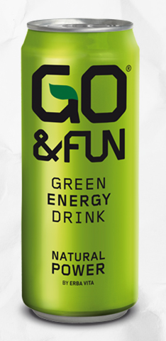 Go&Fun Green Energy Drink Natural Power by Erba Vita