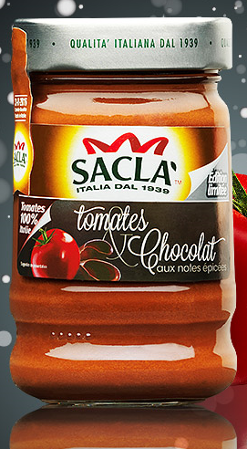 Sacla limited edition tomato & chocolate sauce