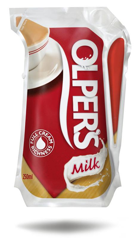 Olper's milk in Ecolean lightweight aseptic packaging