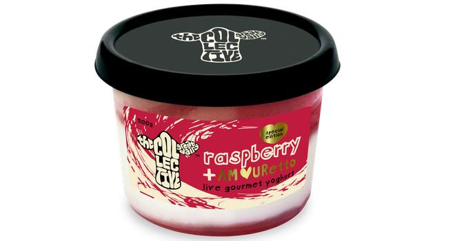 Raspberry & AMOURetto Live Gourmet Yoghurt by The Collective