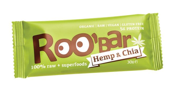 Roo' Bar launches gluten-free Hemp & Chia protein bar