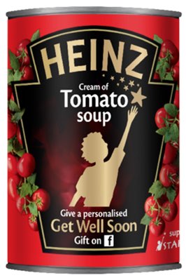 Heinz Cream of Tomato Soup with Starlight Children's Foundation logo