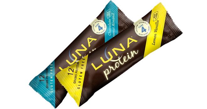 Luna Protein Lemon Vanilla and Chocolate Coconut Almond bars