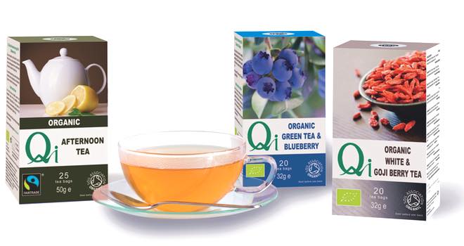 Qi introduces three new organic teas