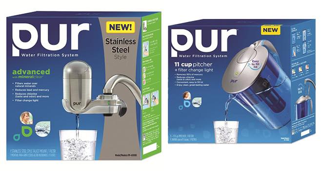Pur adds new water filtration products