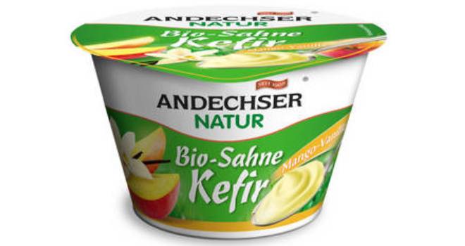 Andechser Natur Bio-Sahne Kefir peach-passion fruit