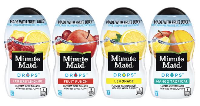 Coca-Cola adds Minute Maid Drops liquid water enhancers