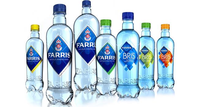 Ringnes moves its Farris water brand from glass to PET