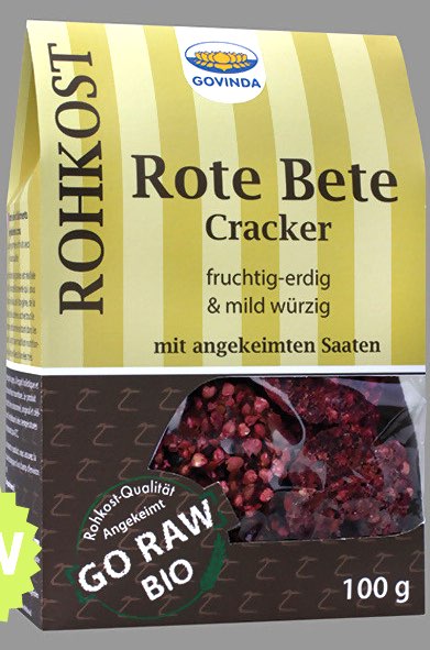 Govinda Natur Beetroot Crackers – Rote Bete