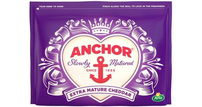 Arla Foods redesigns Anchor Cheddar cheese range