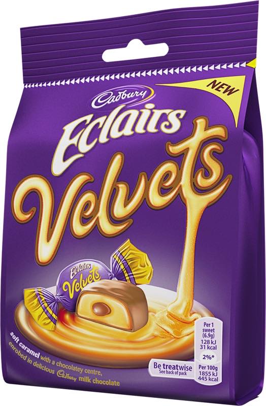 Cadbury Eclairs Velvets launch in the UK