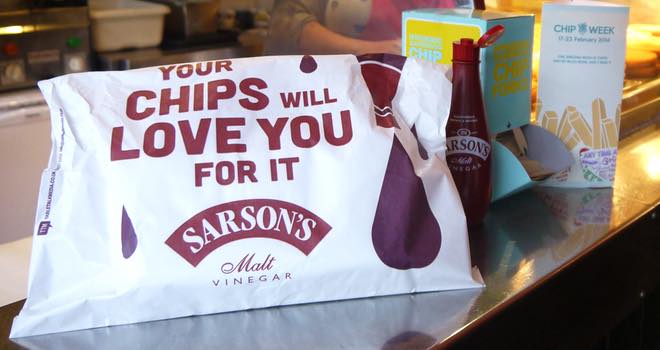 Sarson’s launch ambient marketing campaign during UK 'chip week'