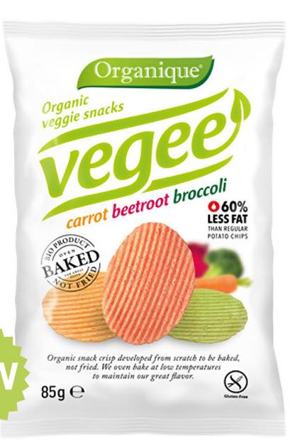 Organique introduces baked Vegee snacks