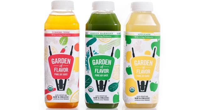 Garden of Flavor cold-pressed, organic juices