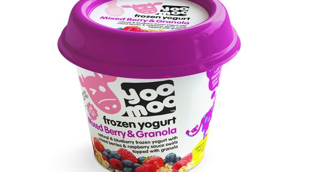 Redesigned packaging for Yoomoo Frozen Yogurt