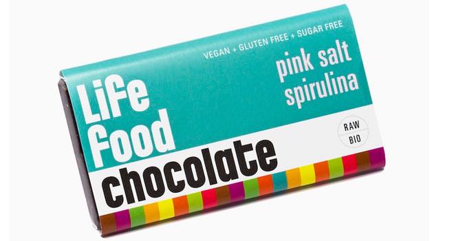 Pink Salt Spirulina Mini Chocolate from Lifefood