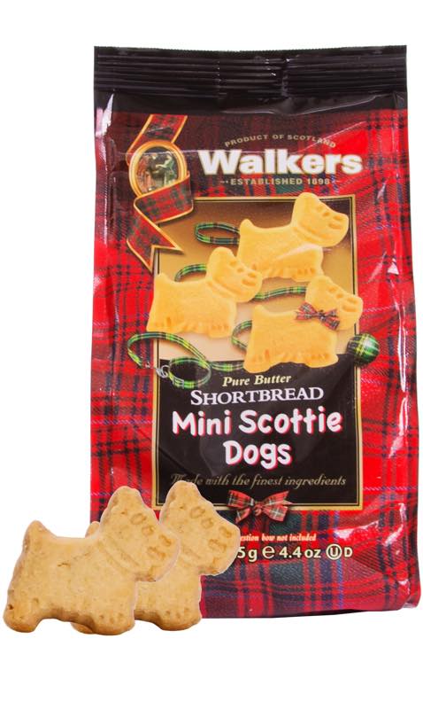 Mini Scottie Dog sharing bags from Walkers Shortbread