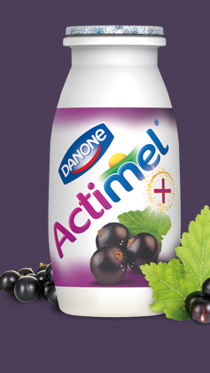 Actimel launches blackcurrant flavour Actimel Plus yogurt drink